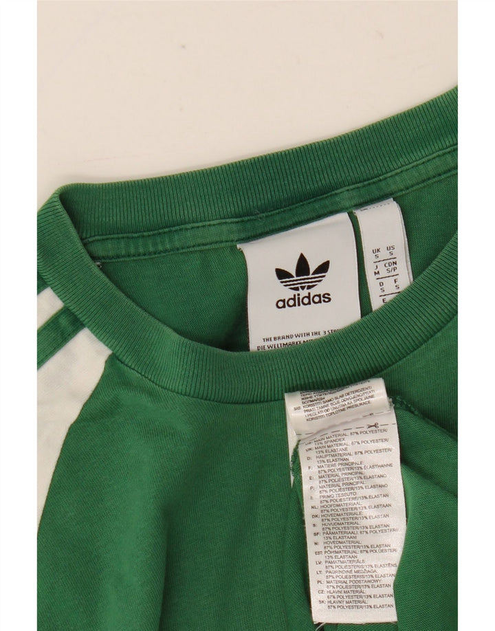 Adidas T-Shirt Homme Haut Petit Vert Colorblock Polyester