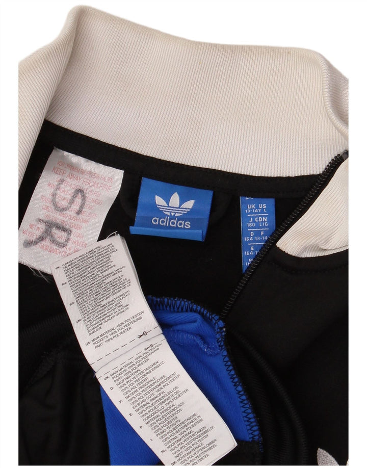 ADIDAS Veste de survêtement pour garçon 13-14 ans Noir Colourblock Polyester