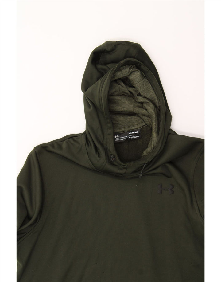 UNDER ARMOUR Mens Hoodie Jumper Medium Green Vintage Under Armour and Second-Hand Under Armour from Messina Hembry 