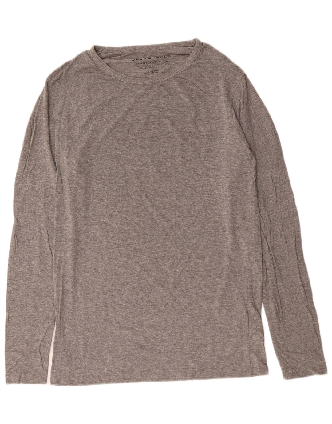 Jack & Jones Haut à manches longues pour hommes en coton gris moyen