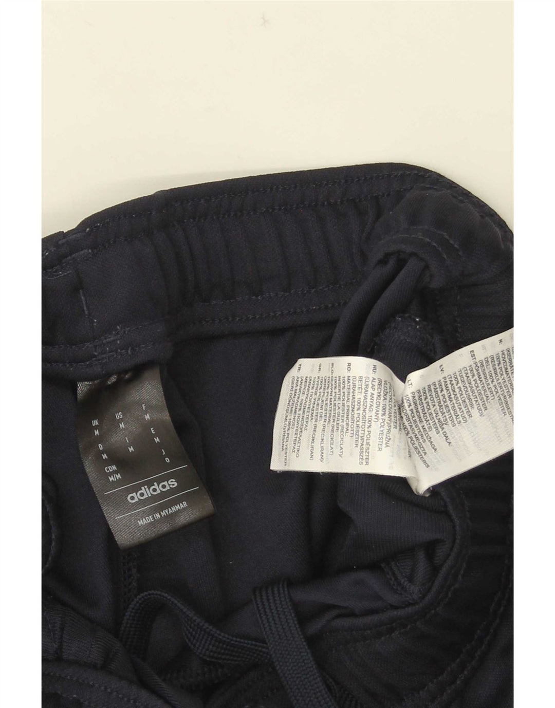 Adidas Mens Aeroready Tracksuit Trousers Medium Navy Blue Polyester
