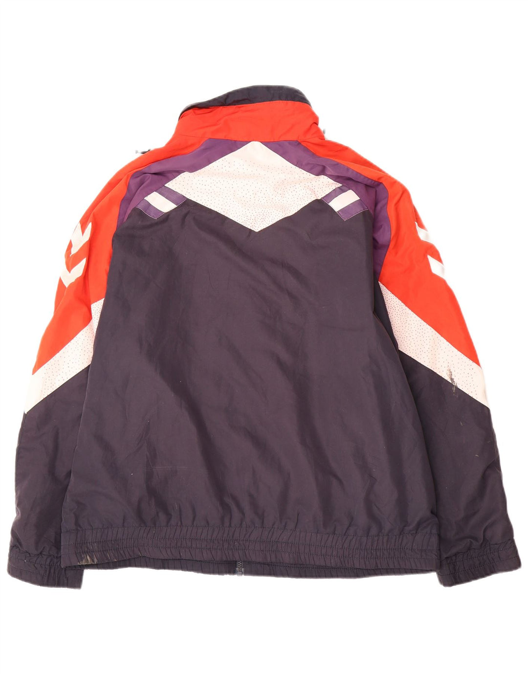 Hummel Veste de survêtement coupe ample pour homme, petit, bleu marine, colour block