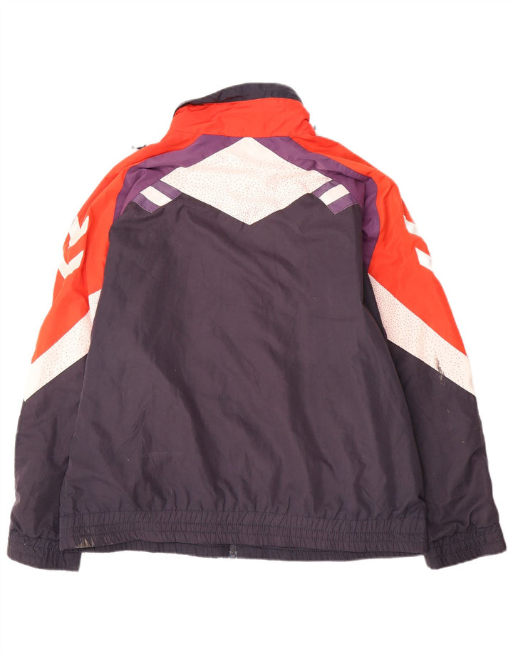 Hummel Veste de survêtement coupe ample pour homme, petit, bleu marine, colour block