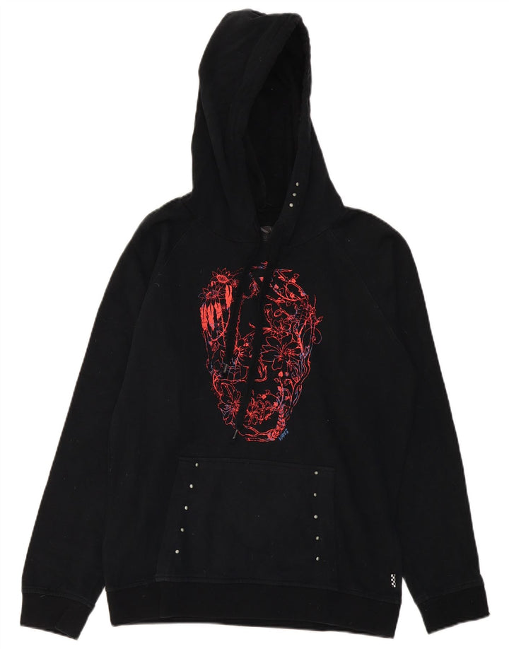 Vans Pull à capuche graphique pour femme UK 44 Noir moyen