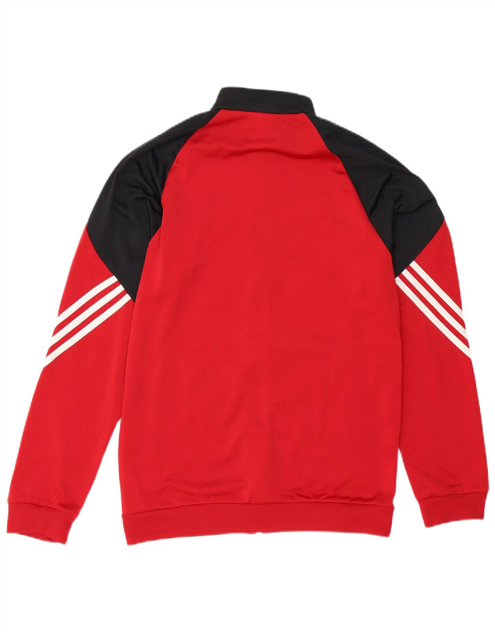 Adidas Veste de survêtement pour homme Petit Rouge Colorblock Polyester