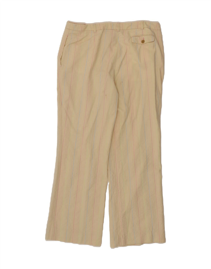 ESCADA Womens 3 Button 2 Piece Suit EU 42 Large W33 L29 Beige Striped Vintage Escada and Second-Hand Escada from Messina Hembry 