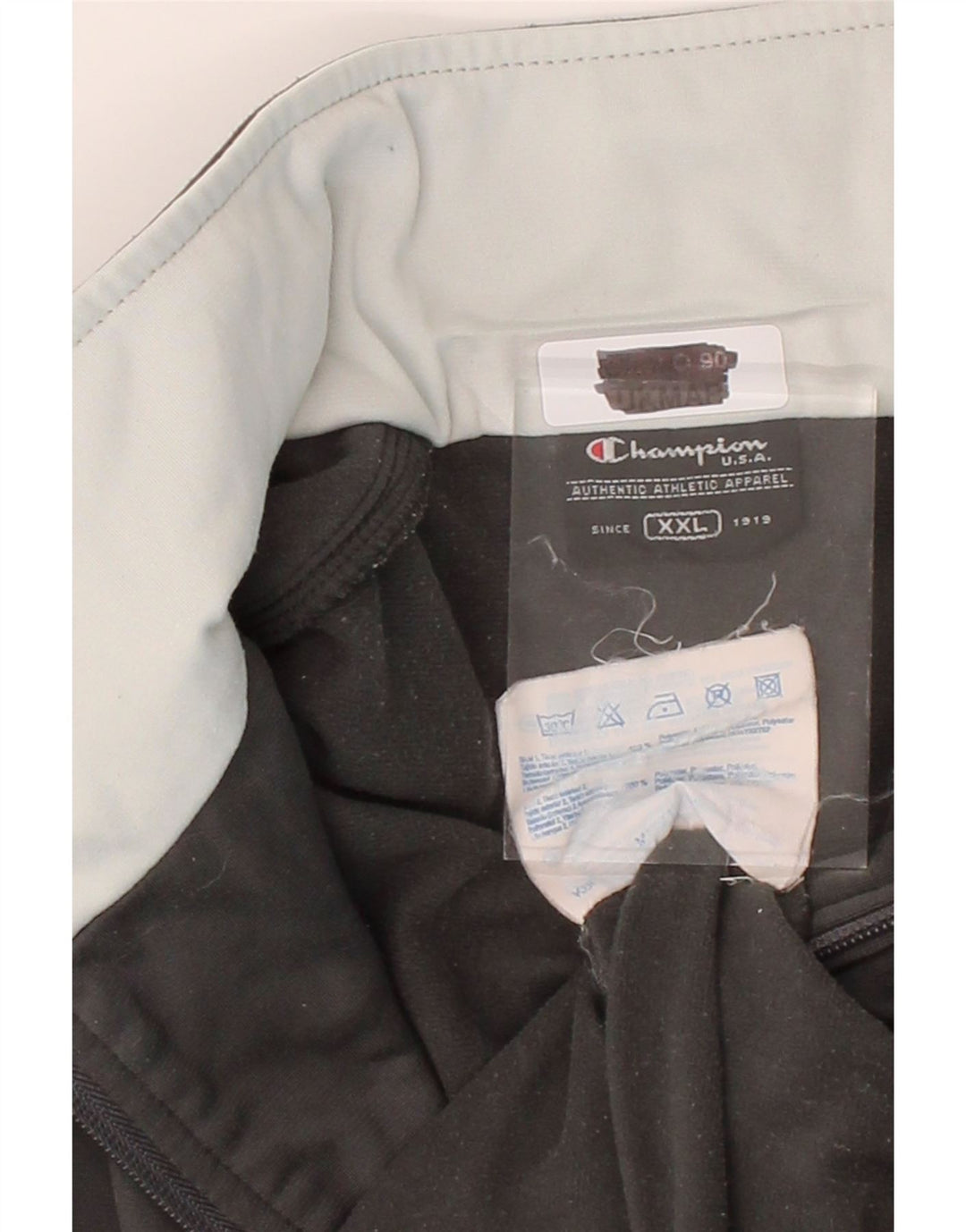 CHAMPION Mens Tracksuit Top Jacket 2XL Grey Colourblock Polyester Vintage Champion and Second-Hand Champion from Messina Hembry 