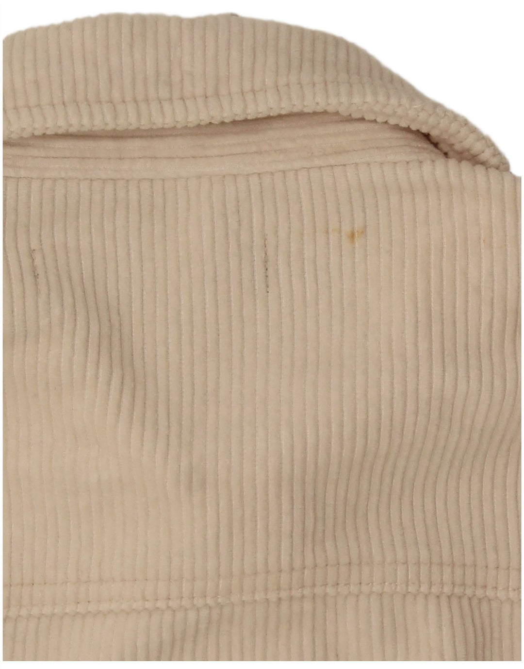 Zara Veste surdimensionnée en velours côtelé pour femme UK 10 Petit coton blanc cassé