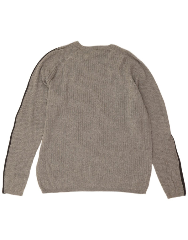 Calvin Klein Jeans Pull à col rond pour homme 2XL Gris Colorblock