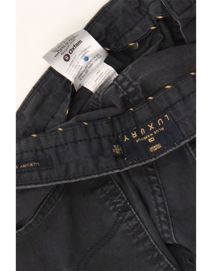 Marks & Spencer Pantalon Casual Blue Harbor W36 L33 Homme Bleu Marine