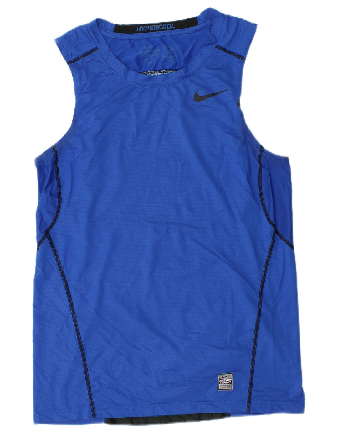 Nike T-shirt graphique pour homme en polyester color block bleu moyen