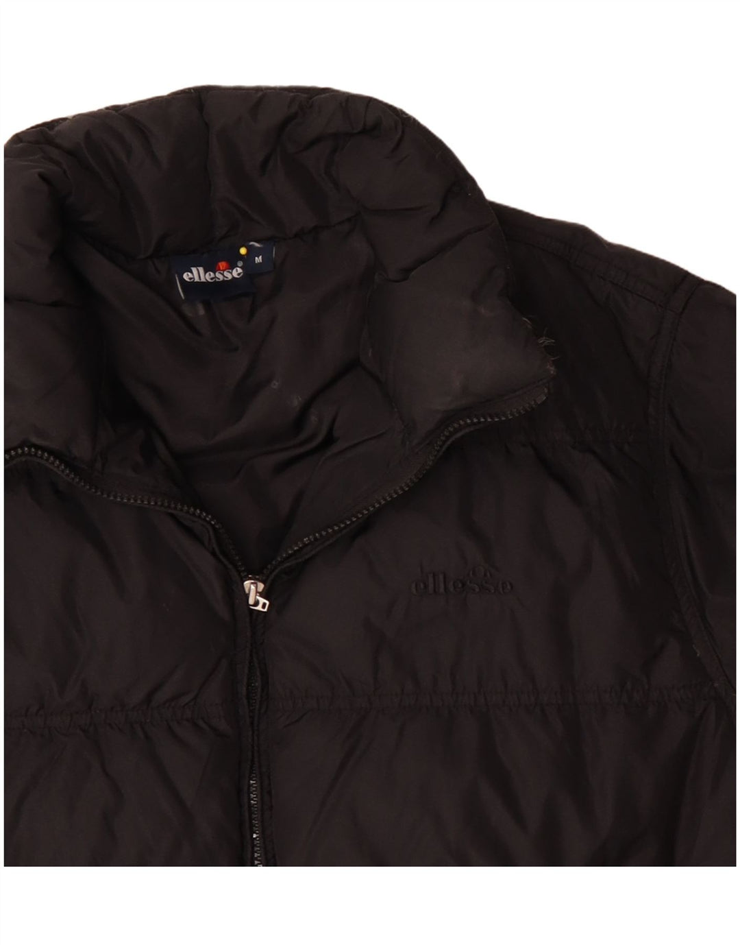 Ellesse Veste matelassée pour homme UK 38 Medium Noir Polyamide
