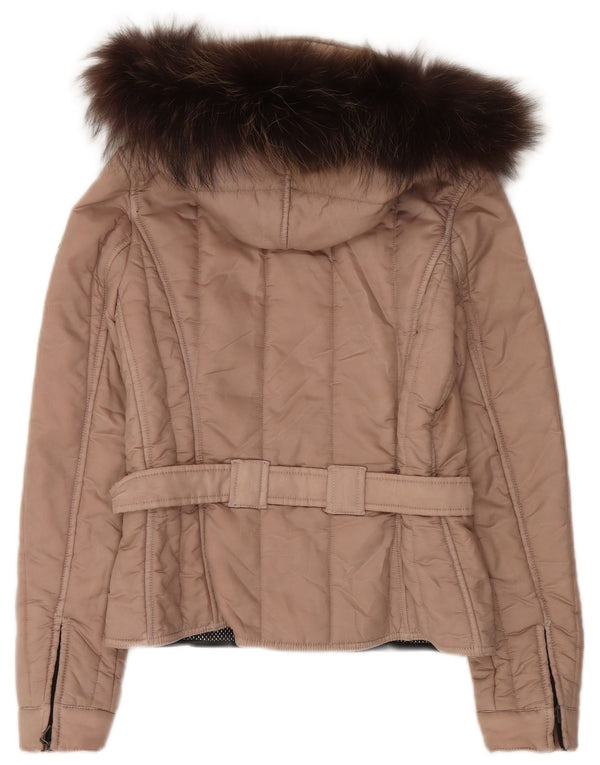Refrigiwear Veste matelassée à capuche pour femme UK 10 Small Beige Polyamide