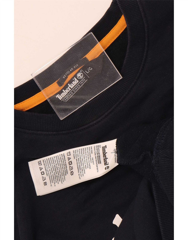 Timberland Sweat-shirt Graphic Regular Fit pour hommes, grand bleu marine