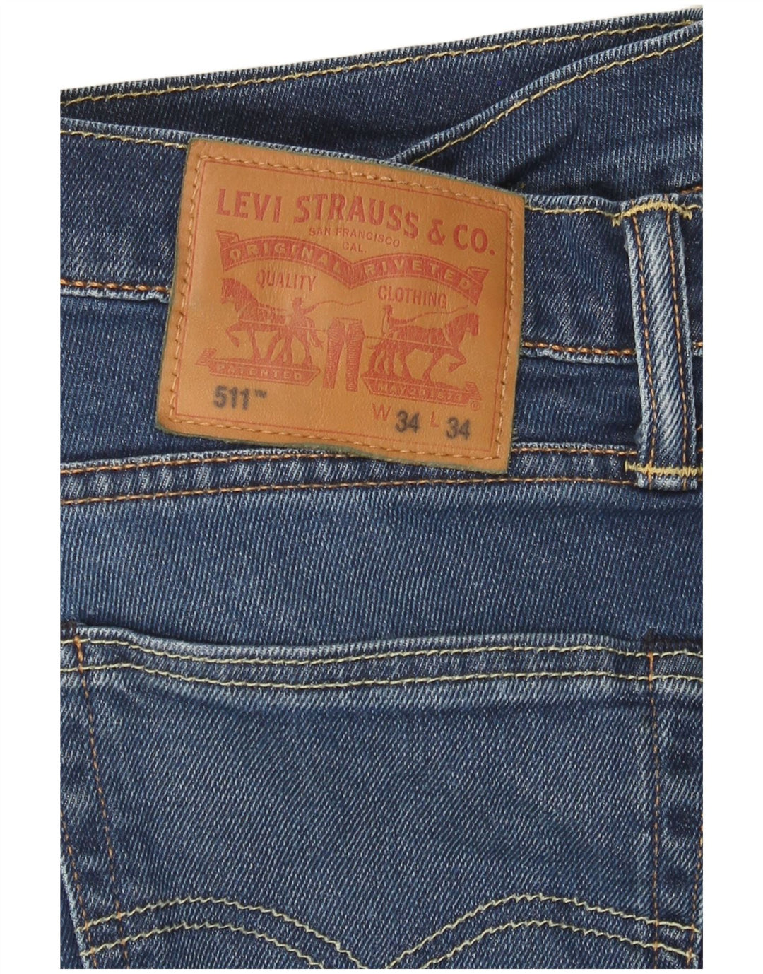 Levi's Jean Slim 511 Homme Bleu W34 L34 Coton