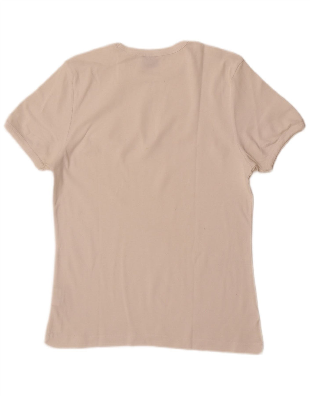 Lee T-Shirt Femme Top UK 14 Large Blanc Coton