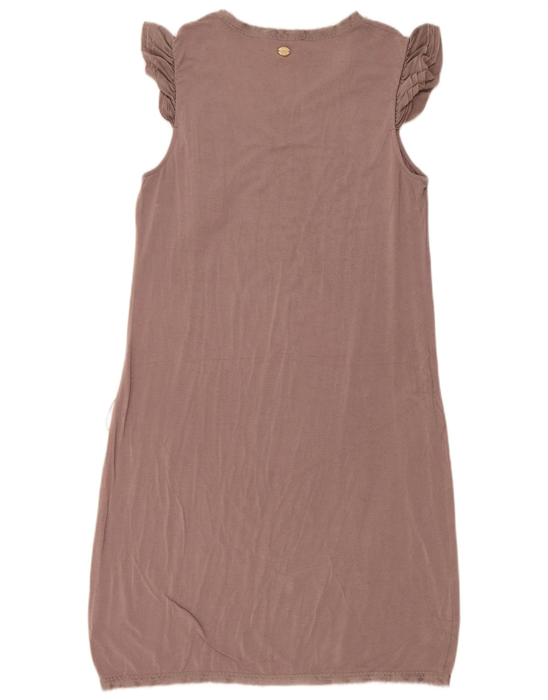 Liu Jo Robe droite sans manches pour femme IT 46 Large Marron Modal