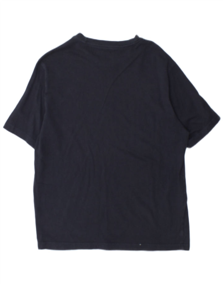 Champion T-Shirt Homme Haut Large Bleu Marine Coton