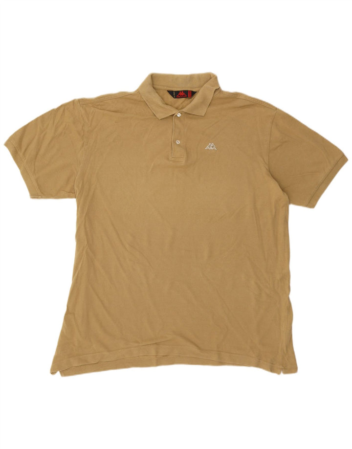 KAPPA Polo Homme 3XL Beige Coton
