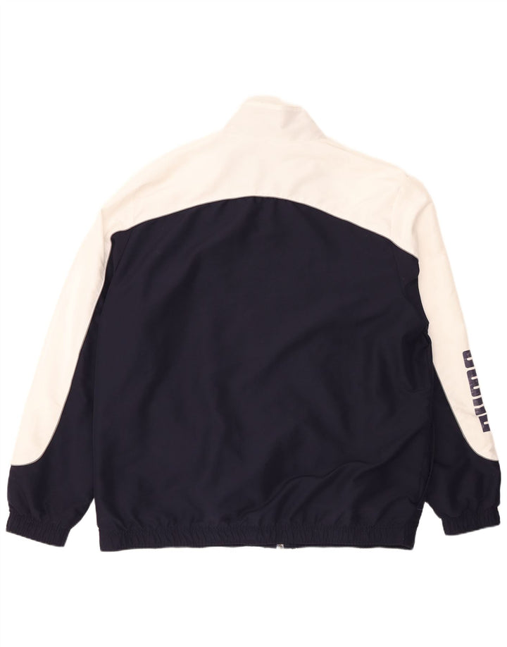 PUMA Veste de survêtement graphique pour homme 2XL Bleu marine Colorblock Polyester