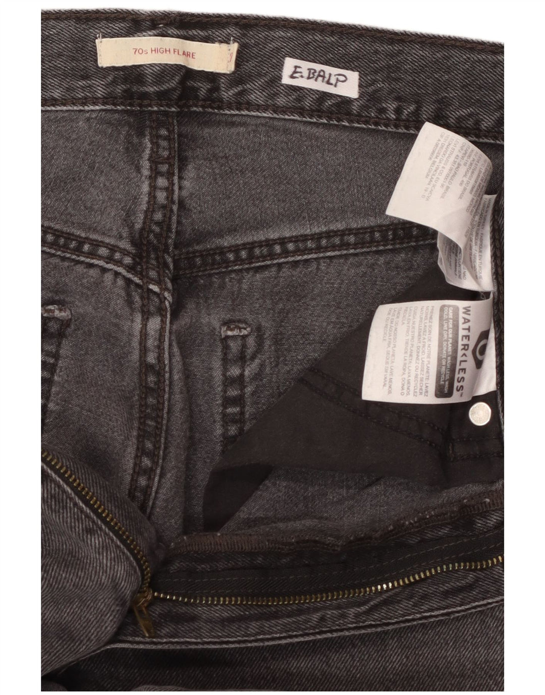 Levi's Jean Évasé Taille Haute Femme W27 L32 Gris