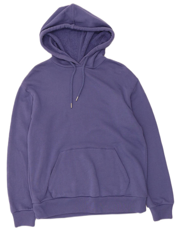 Marks & Spencer Pull à capuche pour femme UK 12 Bleu moyen Coton