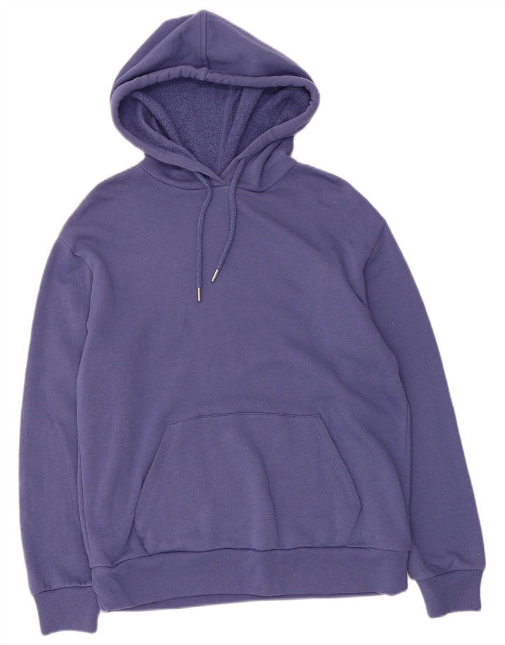 Marks & Spencer Pull à capuche pour femme UK 12 Bleu moyen Coton