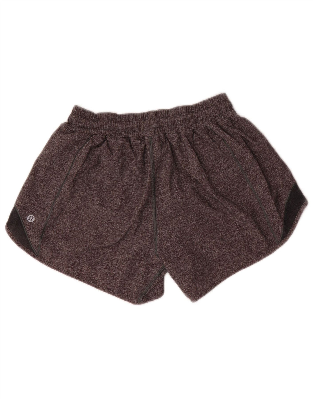 LULULEMON Short de sport pour femme US 6 Gris moyen Colourblock Polyester