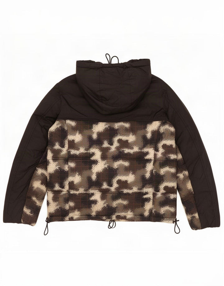 Champion Veste matelassée pour homme UK 38 Medium Black Camouflage