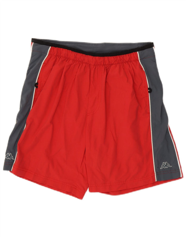 Kappa Short de Bain Graphique Homme Rouge Moyen Polyamide Colorblock