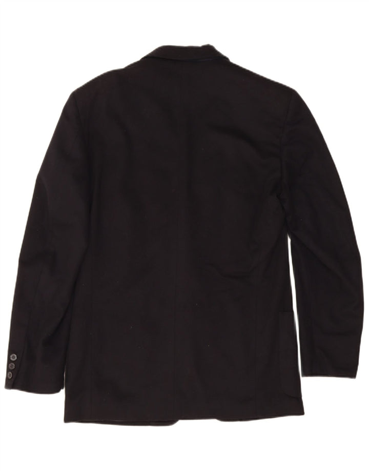 Trussardi Jeans Veste Blazer 2 Boutons Homme IT 46 Small Noir