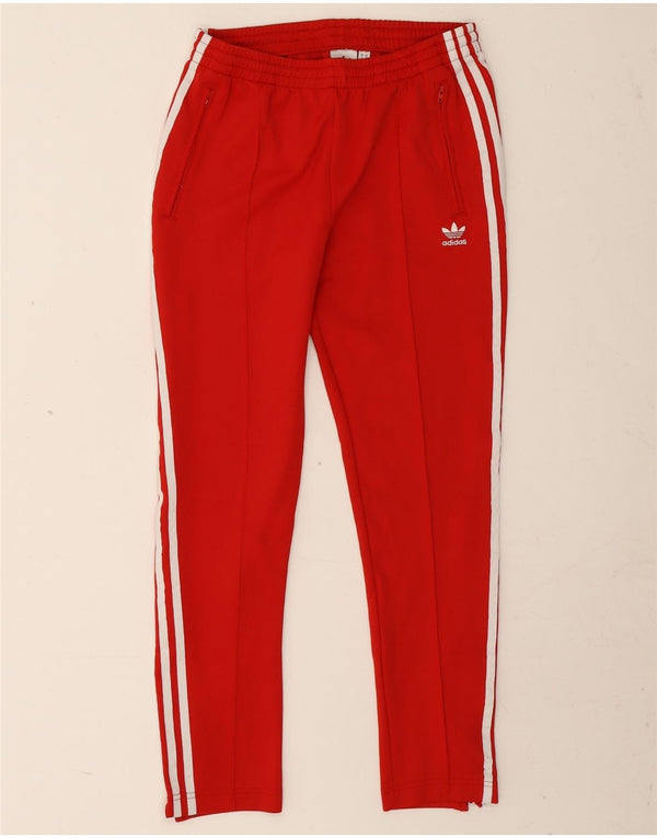 Adidas Pantalon de survêtement pour femme UK 14 Rouge moyen Polyester