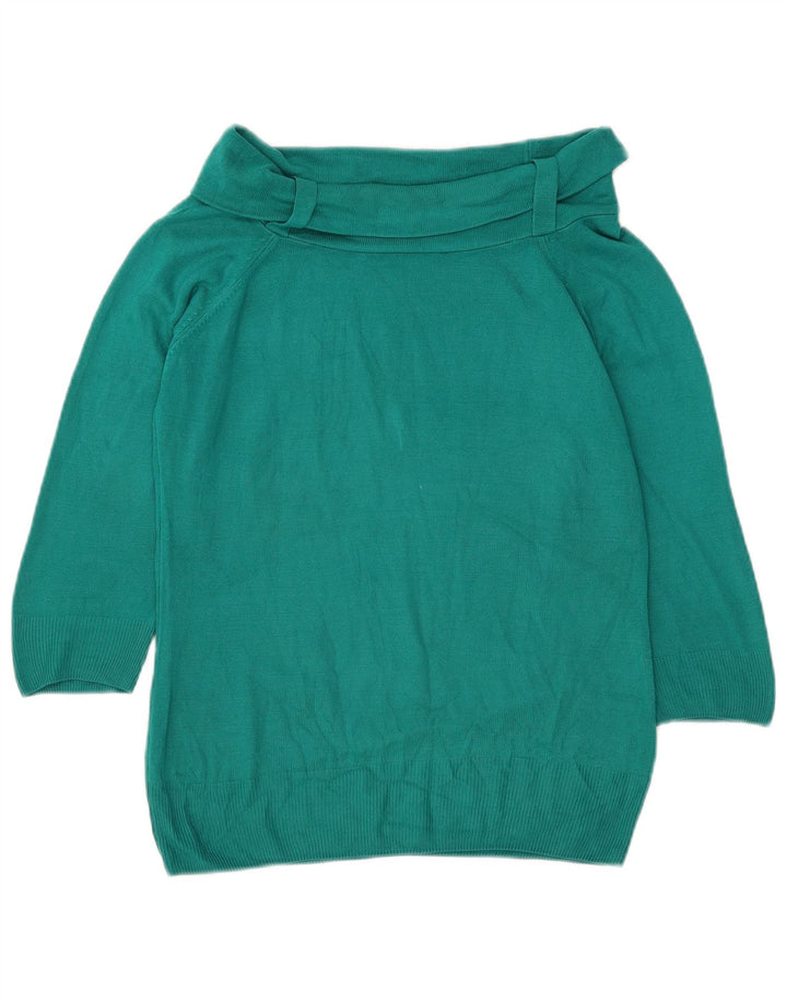 Marks & Spencer Pull col roulé pour femme UK 14 Vert moyen