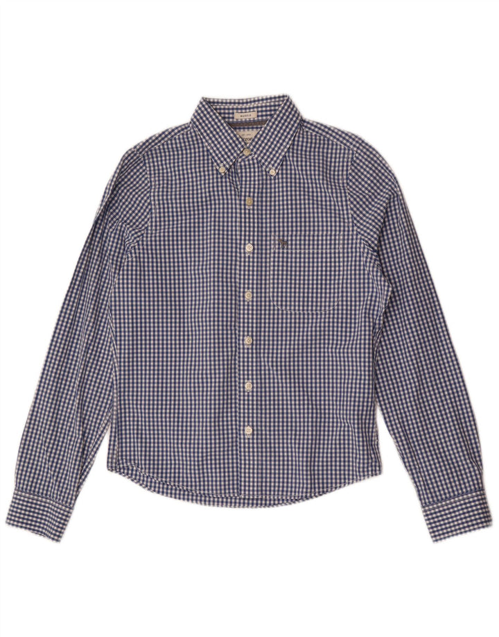Abercrombie & Fitch Chemise musclée pour homme Petit vichy bleu