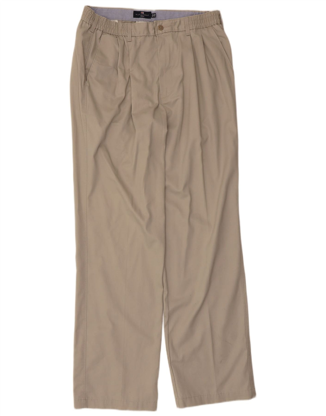 Marks & Spencer Pantalon chino bleu Harbour pour homme W36 L33 Beige