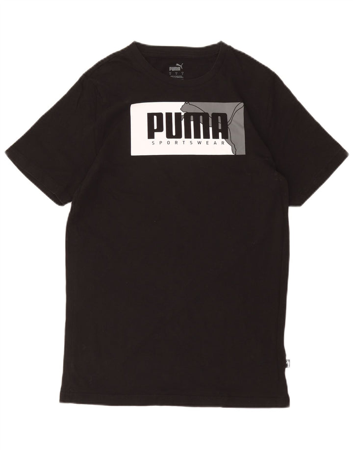 PUMA T-shirt graphique pour hommes, petit, noir, coton