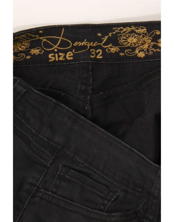 Desigual Jean skinny W32 L32 pied-de-poule noir femme