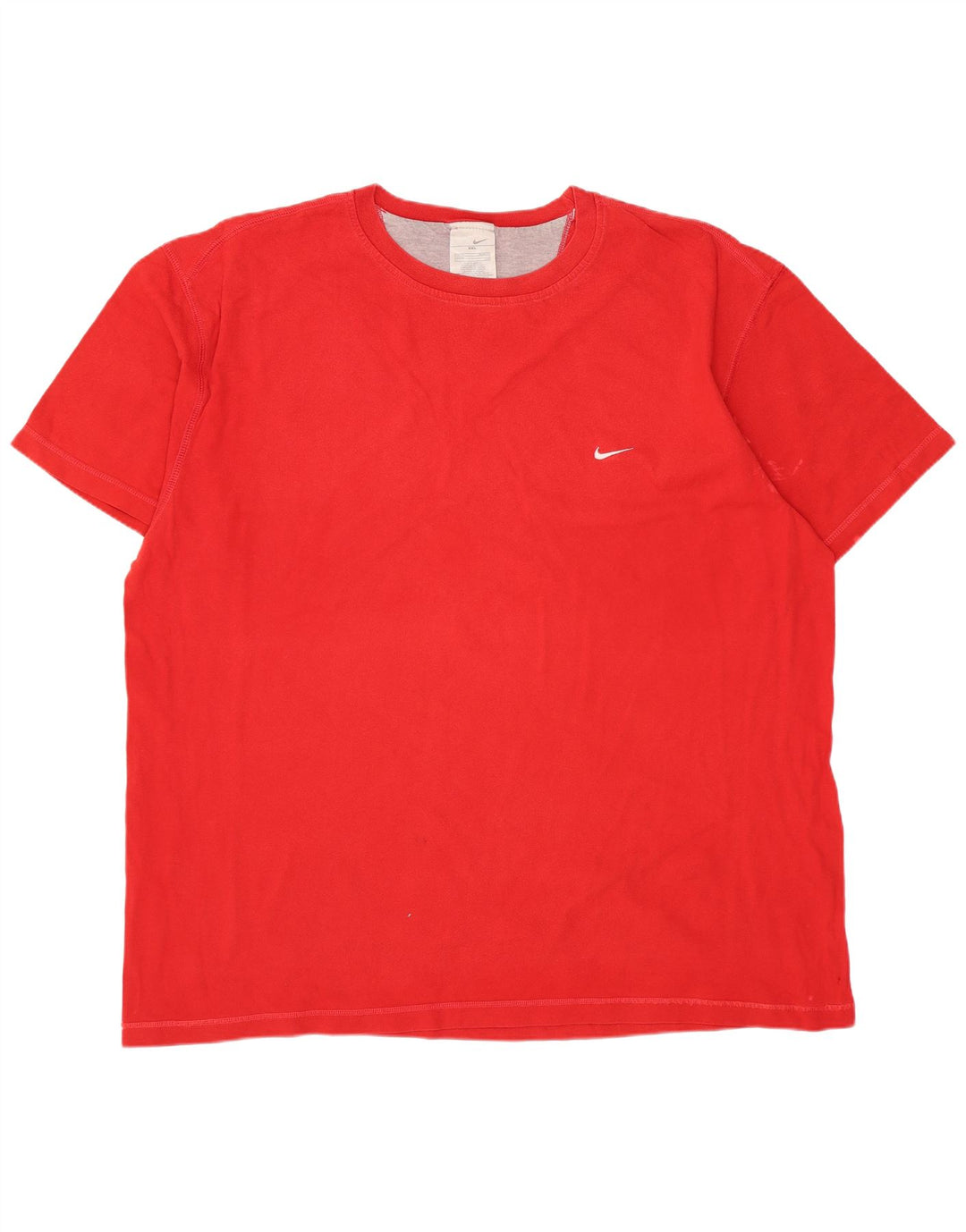 Nike T-Shirt Homme UK 47/48 2XL Rouge Coton