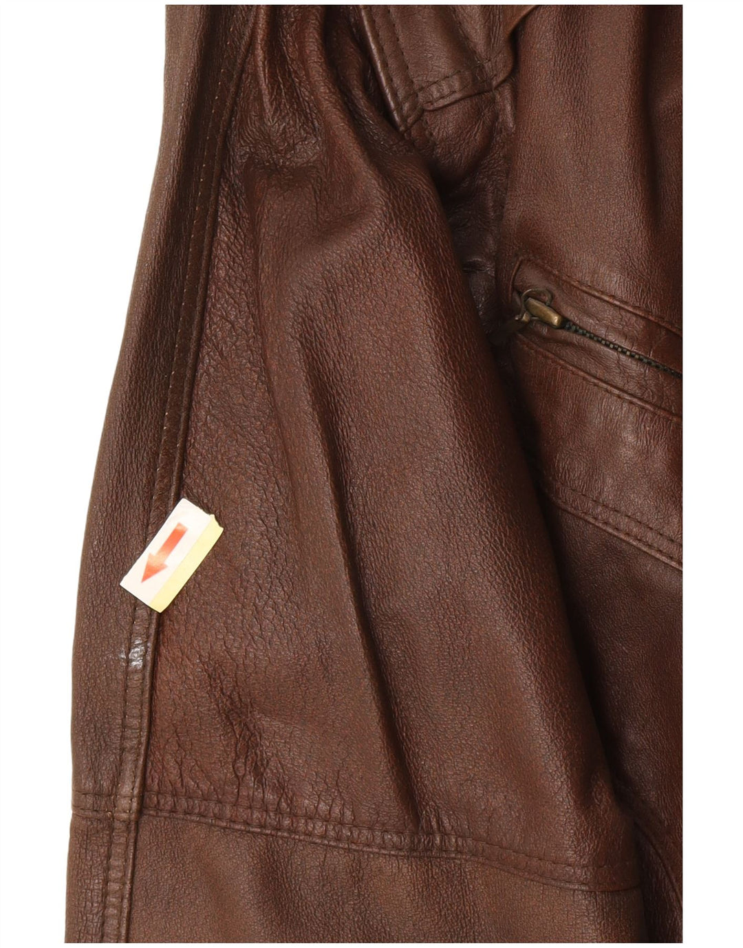 Veste en cuir homme vintage UK 38 Cuir marron moyen Rétro