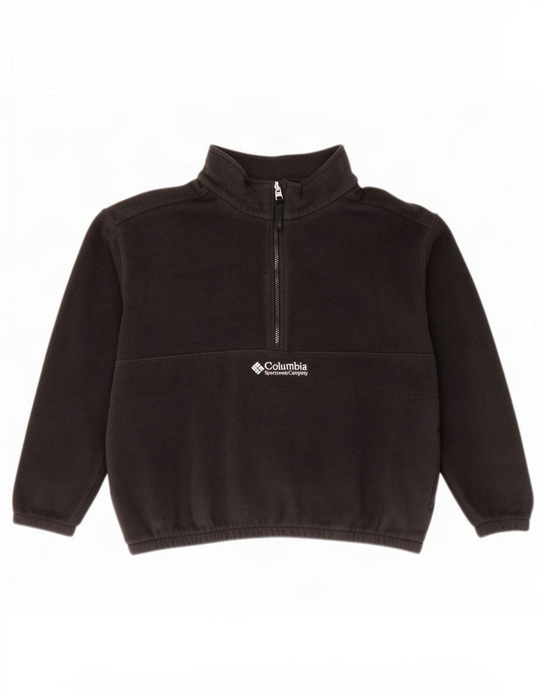 Columbia Pull polaire à col zippé pour femme UK 16 Large Noir Polyester