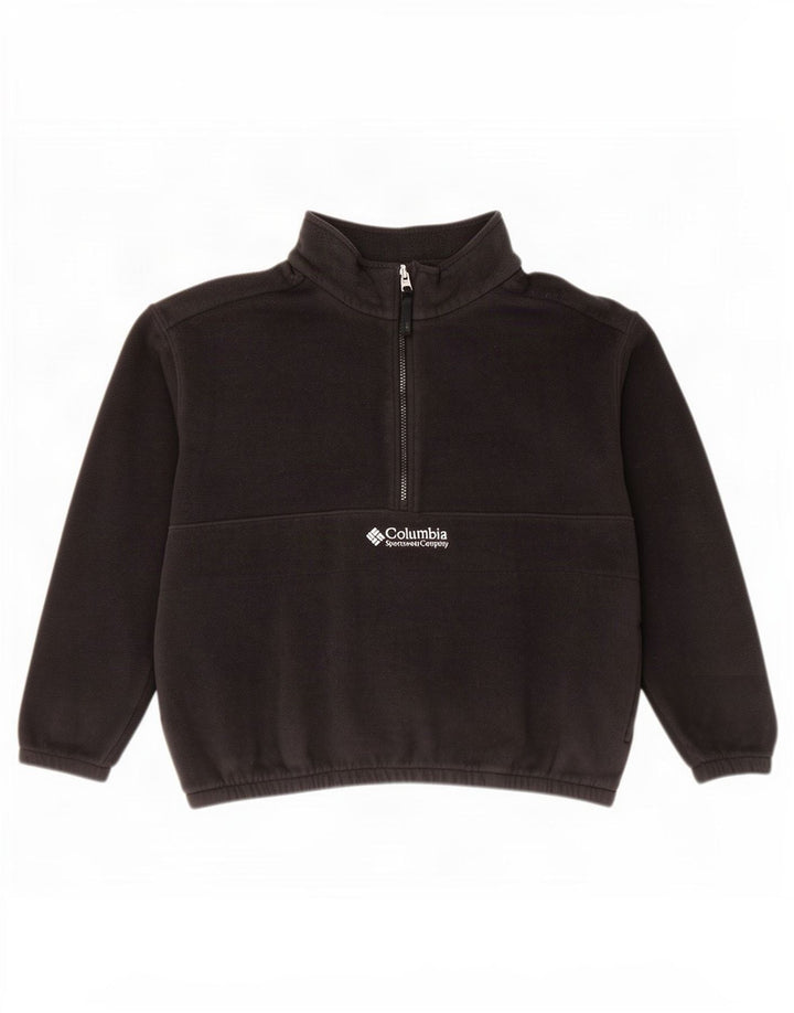 Columbia Pull polaire à col zippé pour femme UK 16 Large Noir Polyester
