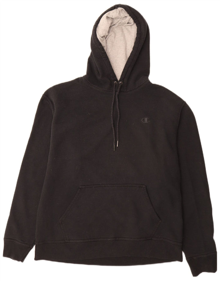 Champion Pull à capuche pour homme Grand coton noir