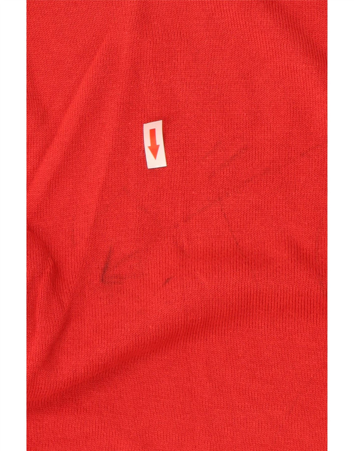 Kappa Pull à col rond pour homme en coton rouge Taille L