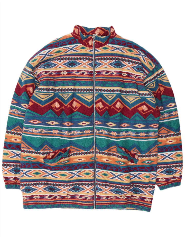 Trigema Veste Polaire Homme UK 42 XL Polyester Géométrique Multicolore