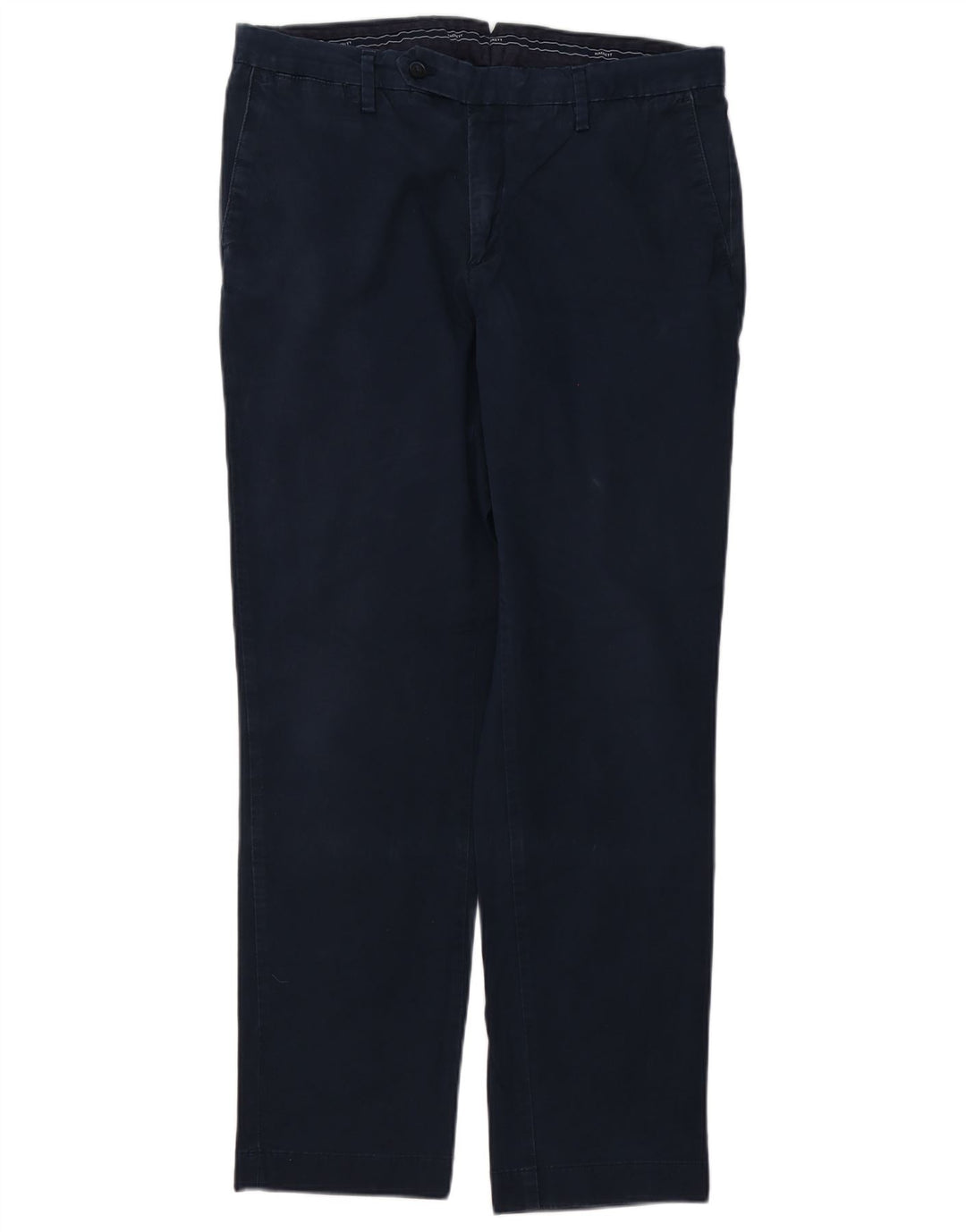 Hackett Pantalon Chino Droit Homme W34 L32 Bleu Marine Coton