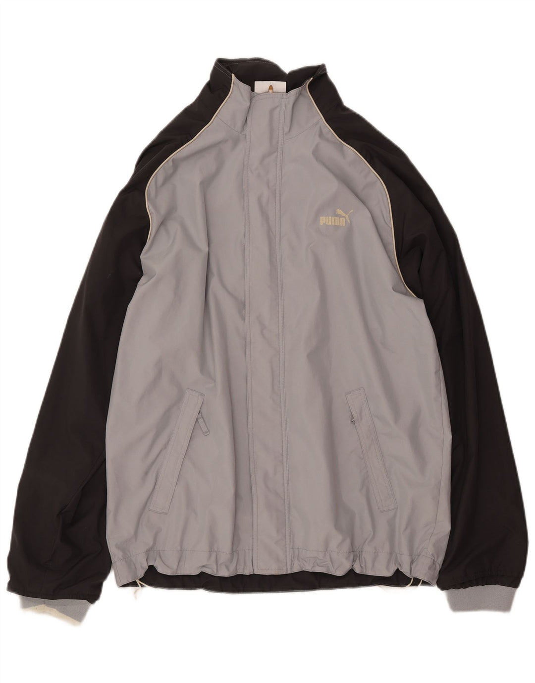 PUMA Veste de survêtement pour homme Taille L Gris Colorblock