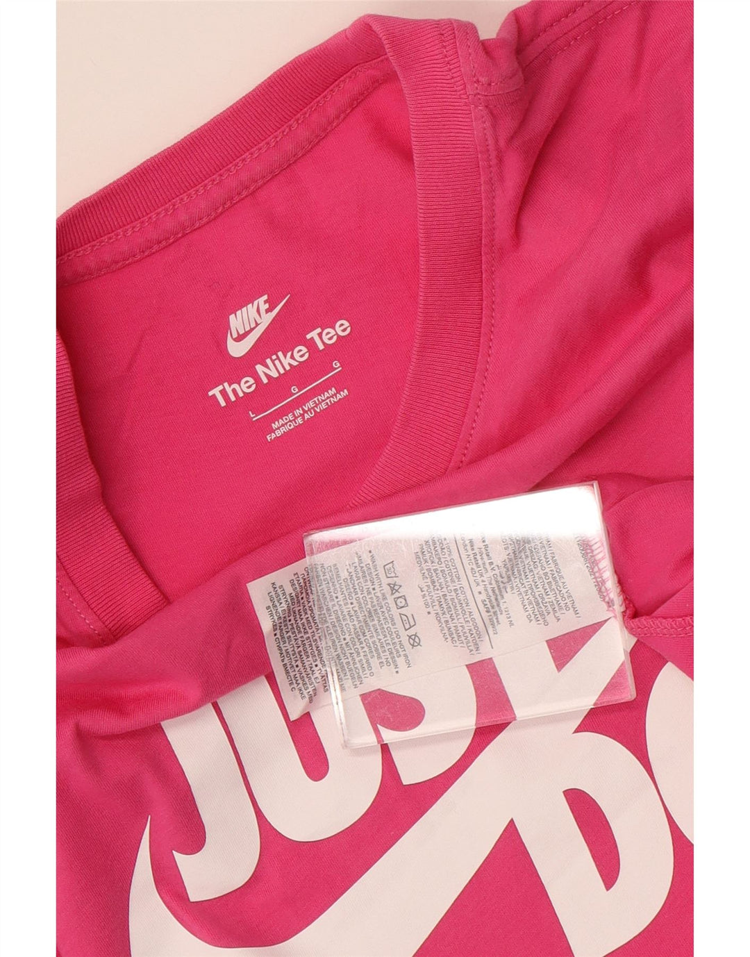 NIKE T-shirt graphique pour hommes en coton rose grand