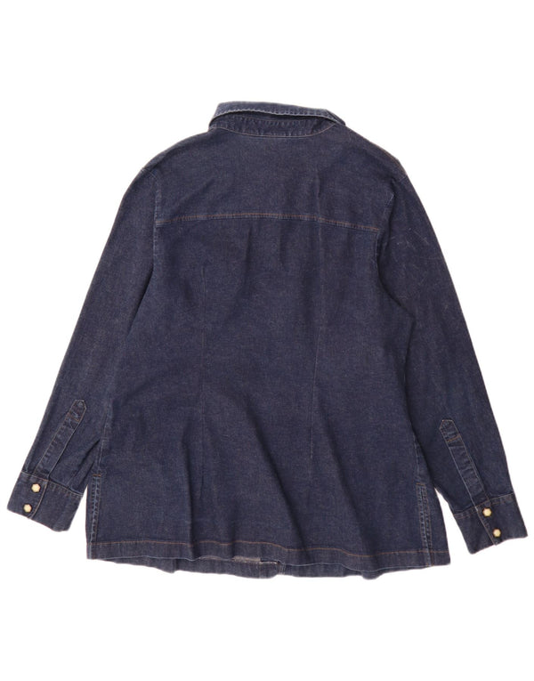 Levi's Chemise en Jean Femme UK 18 XL Bleu Marine Coton