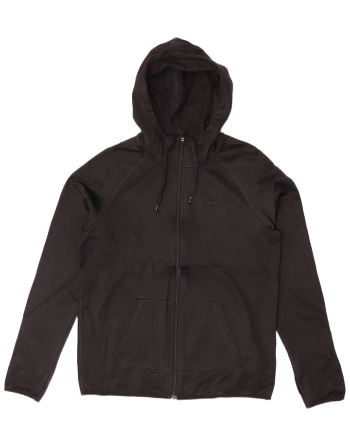 Nike Pull à capuche zippé Therma-Fit pour homme Petit Noir Polyester