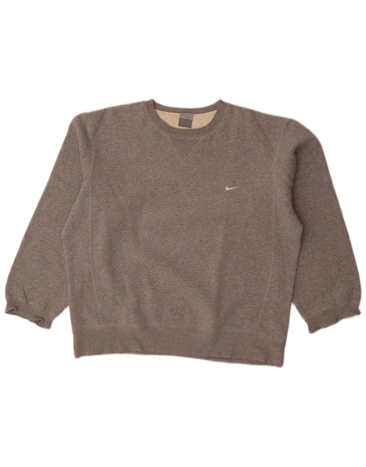 Nike Sweat-shirt pour homme UK 42/44 Large Gris Moucheté